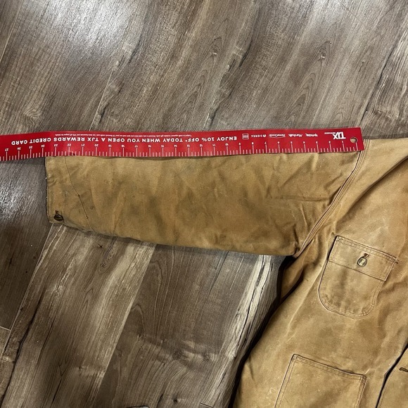 VTG Carhartt Chore Coat XL Duck Canvas Jacket Quilt Lined Thrashed Workwear - Picture 4 of 12